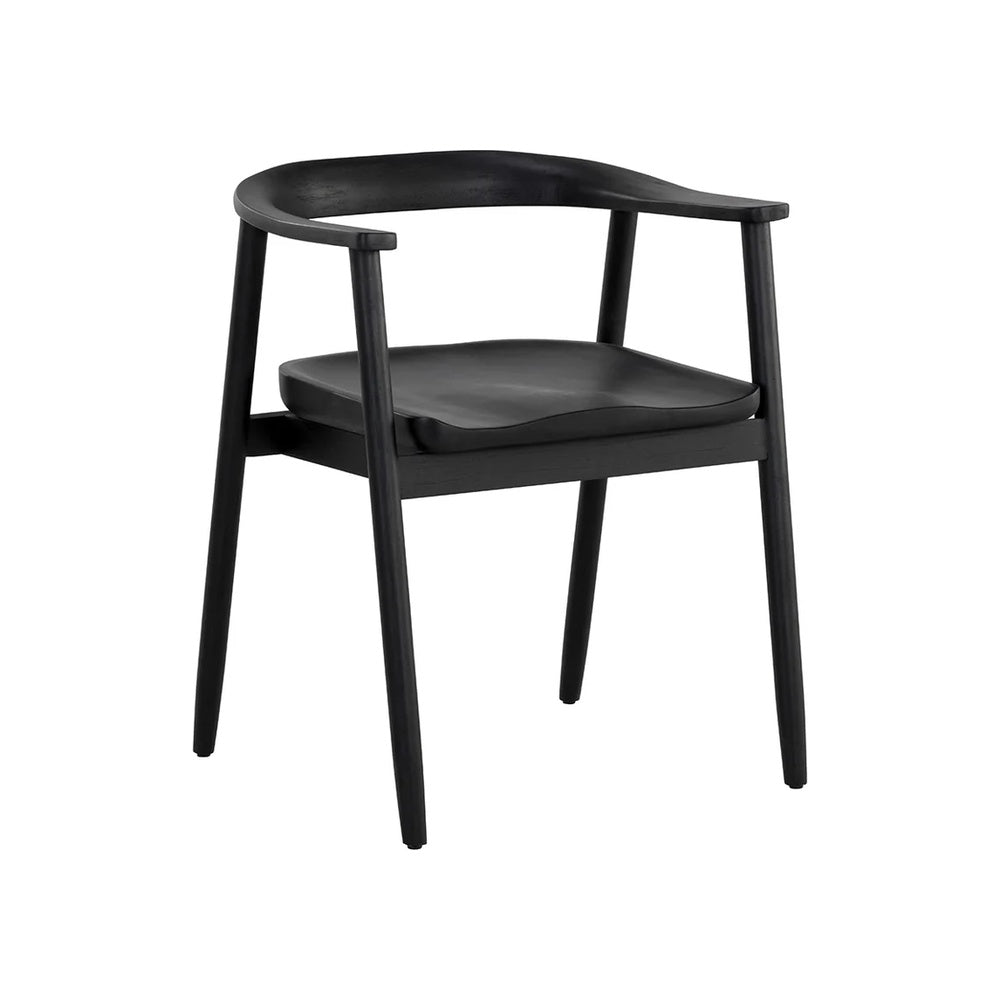 Jeremy Dining Armchair FURNITURE - dining chair Sunpan Black