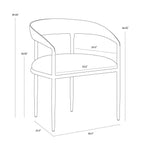 Zanora Dining Armchair FURNITURE - dining chair Sunpan