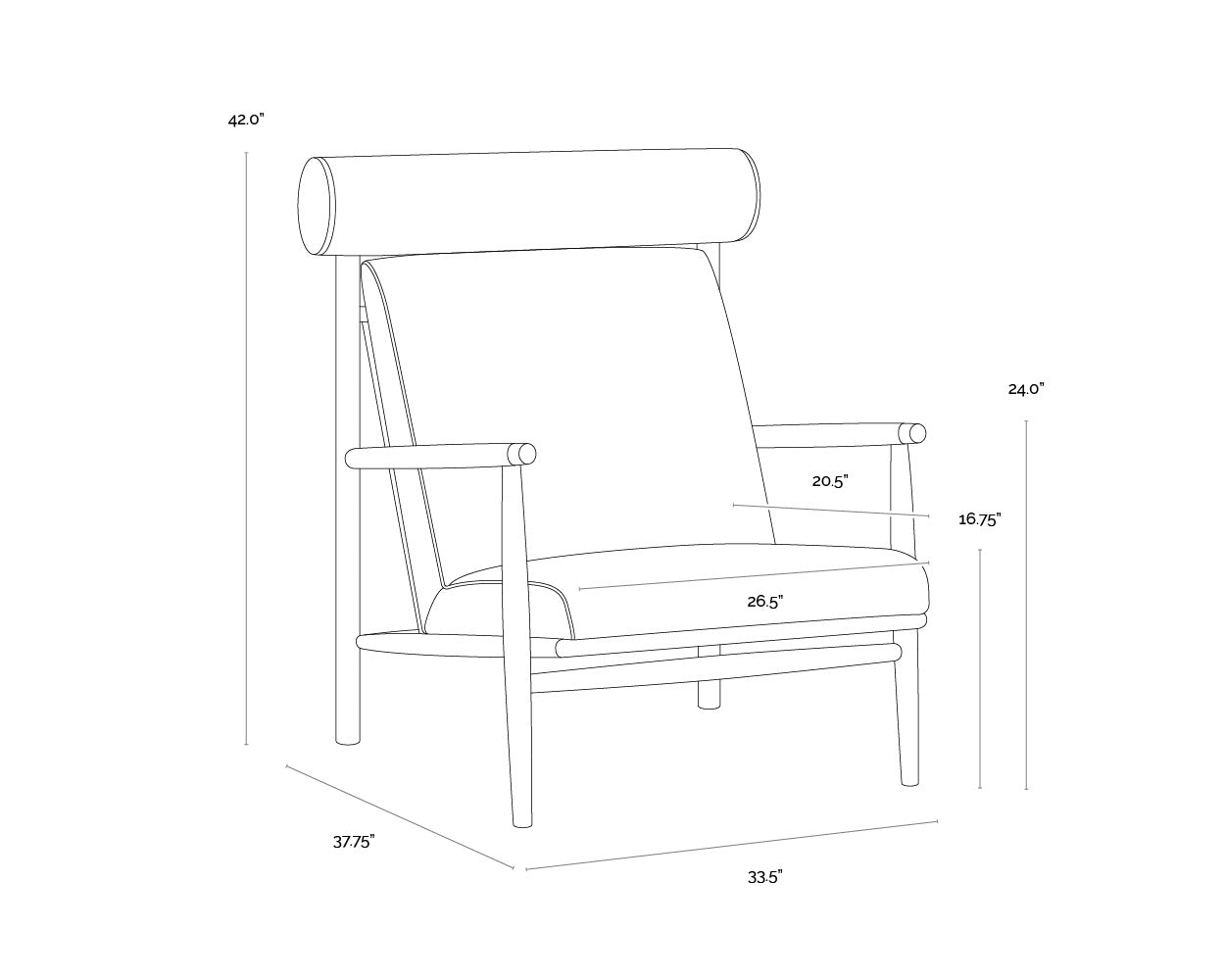 Biku Lounge Chair FURNITURE - lounge chair Sunpan