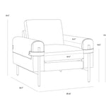 Camis Armchair FURNITURE - lounge chair Sunpan