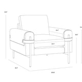 Camis Armchair FURNITURE - lounge chair Sunpan