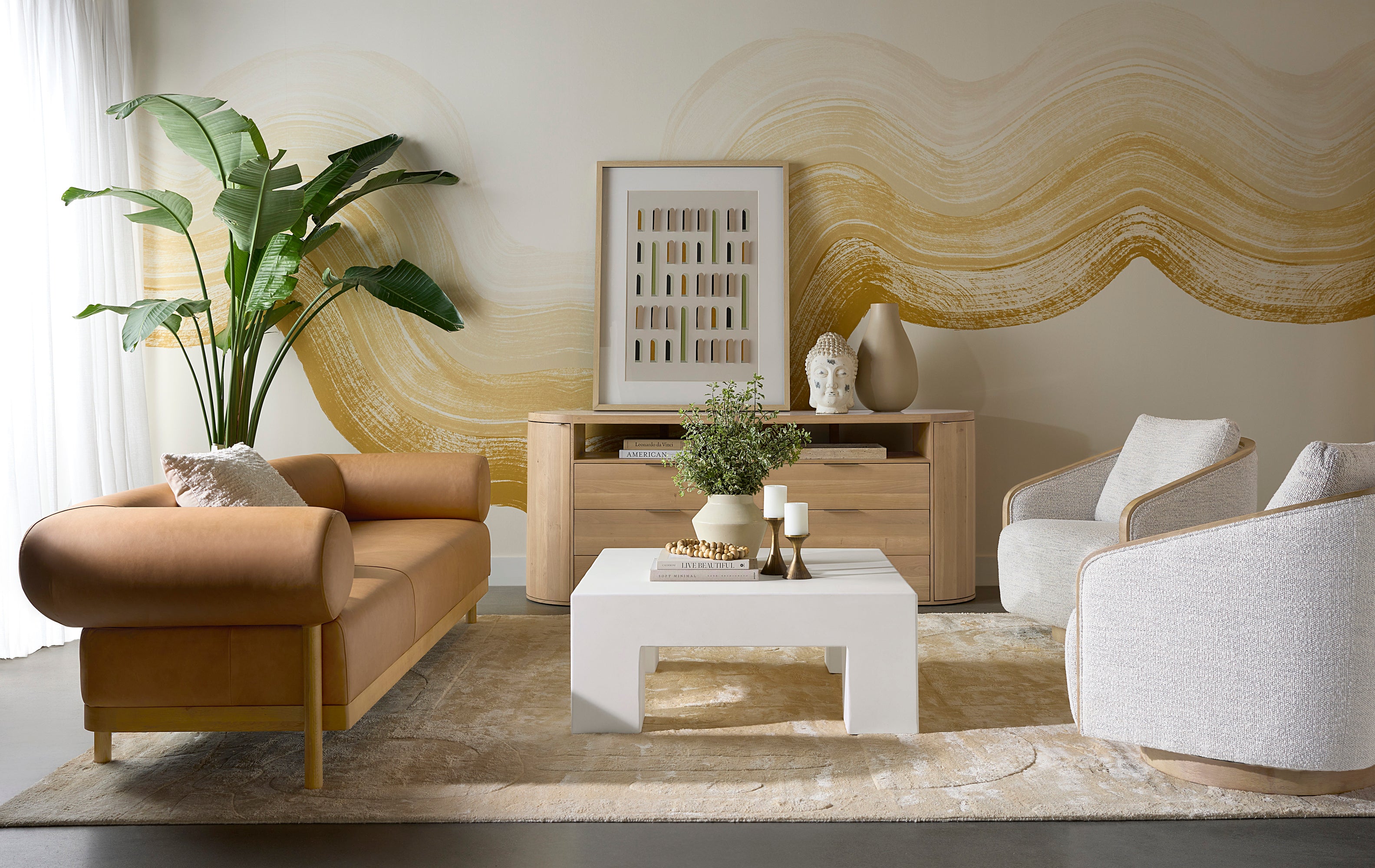 Taslin Swivel Lounge Chair FURNITURE - lounge chair Sunpan