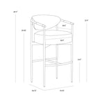 Helly Barstool FURNITURE - barstool Sunpan