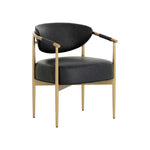 Helly Dining Armchair FURNITURE - dining chair Sunpan Bravo Black