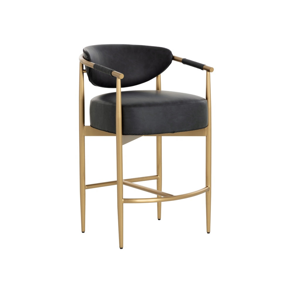 Helly Counter Stool FURNITURE - counter stool Sunpan Bravo Black