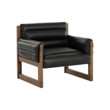 Fergie Lounge Chair FURNITURE - lounge chair Sunpan Vintage Black Night Leather