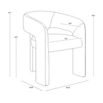 Isiron Dining Armchair FURNITURE - dining chair Sunpan