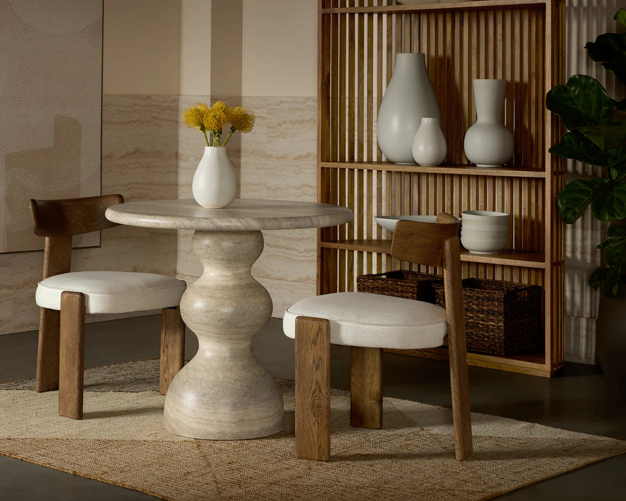 FLOOR MODEL - Raoul Bistro Table - Taupe FURNITURE - floor model Sunpan