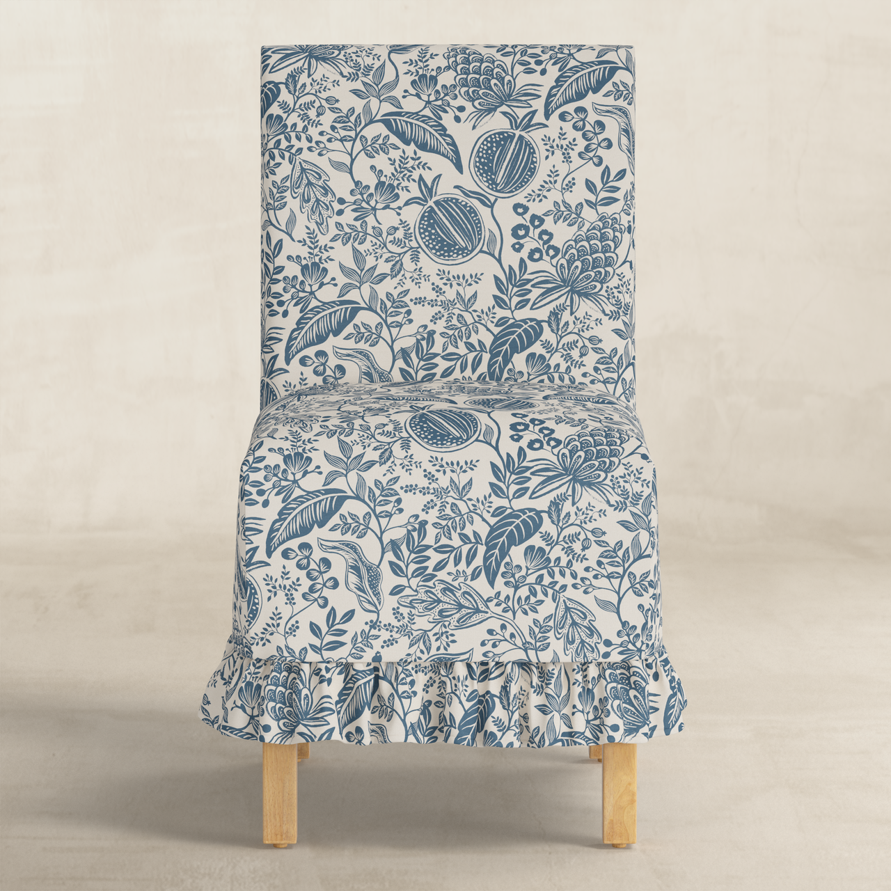Lark Ruffle Slipcover Dining Chair FURNITURE - dining chairs Skyline Furniture
