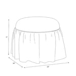 Buttercup Ruffle Ottoman FURNITURE - ottomans Skyline Furniture