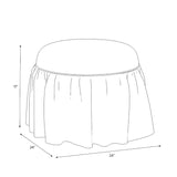 Buttercup Ruffle Ottoman FURNITURE - ottomans Skyline Furniture