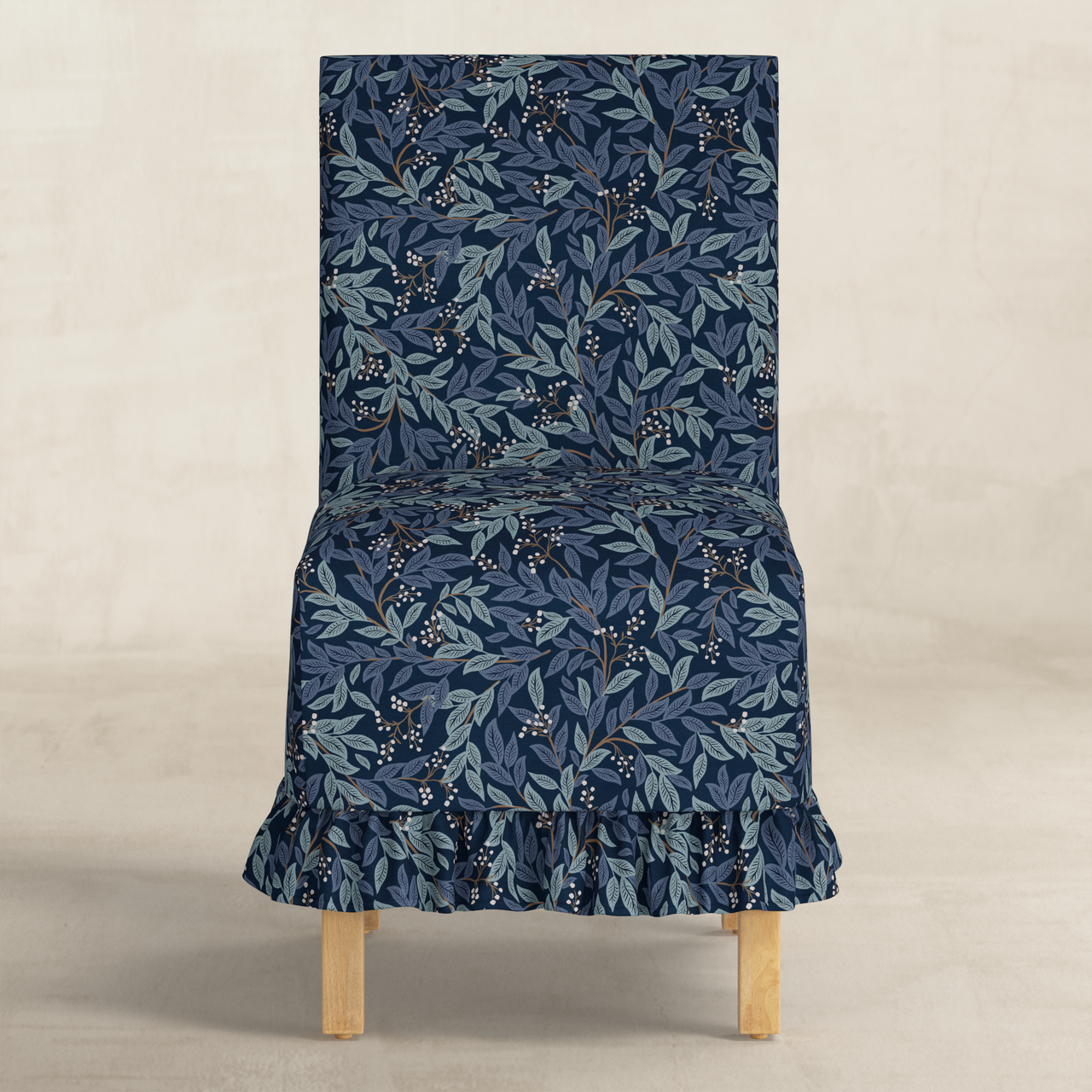 Lark Ruffle Slipcover Dining Chair FURNITURE - dining chairs Skyline Furniture