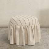Buttercup Ruffle Ottoman FURNITURE - ottomans Skyline Furniture Fritz Glacier