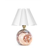 Giorgio Marble Mini Lamp Mini Lamps Regina Andrew White Scalloped Shade