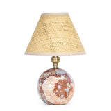 Giorgio Marble Mini Lamp Mini Lamps Regina Andrew Rattan Shade