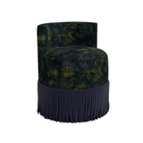 Clover Fringe Vanity Chair FURNITURE - accent chair Skyline Furniture Verdue Navy Navy