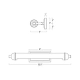 Devon Picture Light - Large/Brass LIGHTING - picture light Regina Andrew