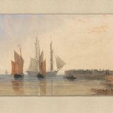 "Boats at Dawn" Framed Art Print ARTWORK - framed art Wendover Art Group