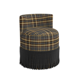 Clover Fringe Vanity Chair FURNITURE - accent chair Skyline Furniture Edmund Saddle Black