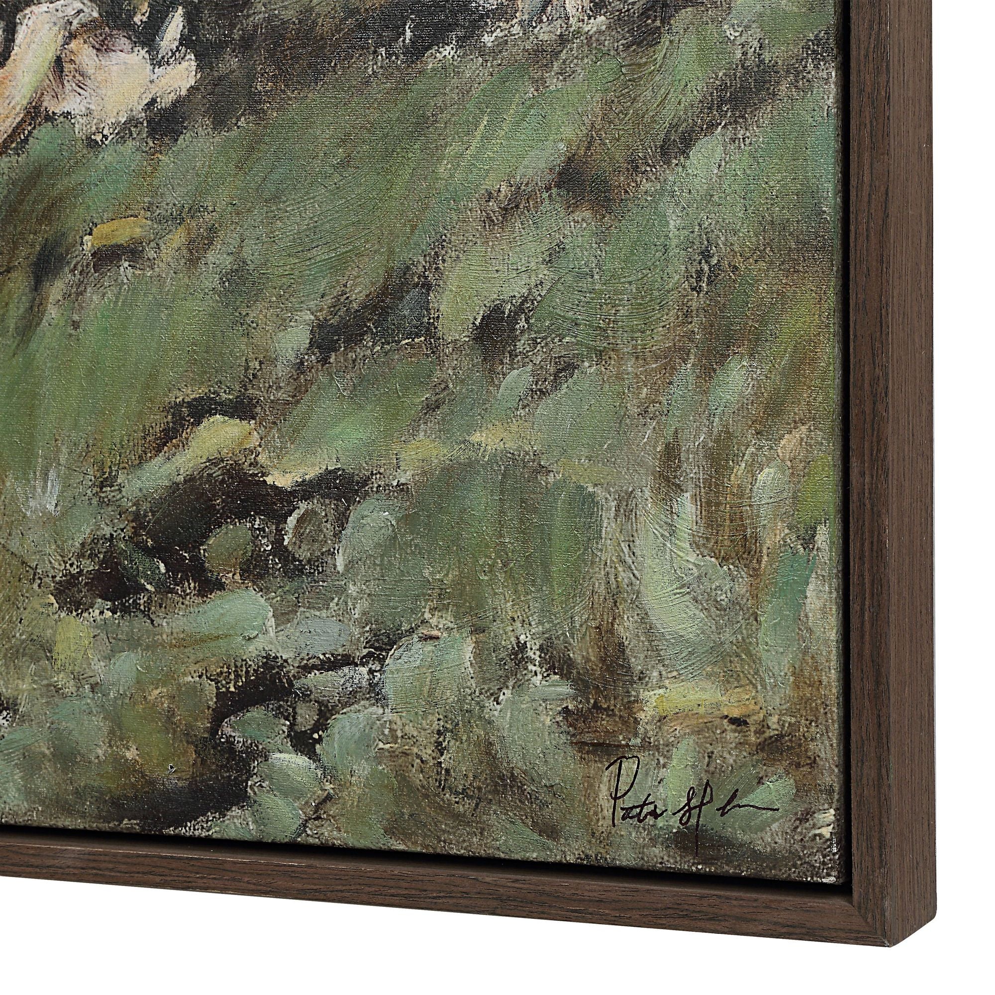 Natura Verde Framed Canvas ARTWORK - framed print Renwil