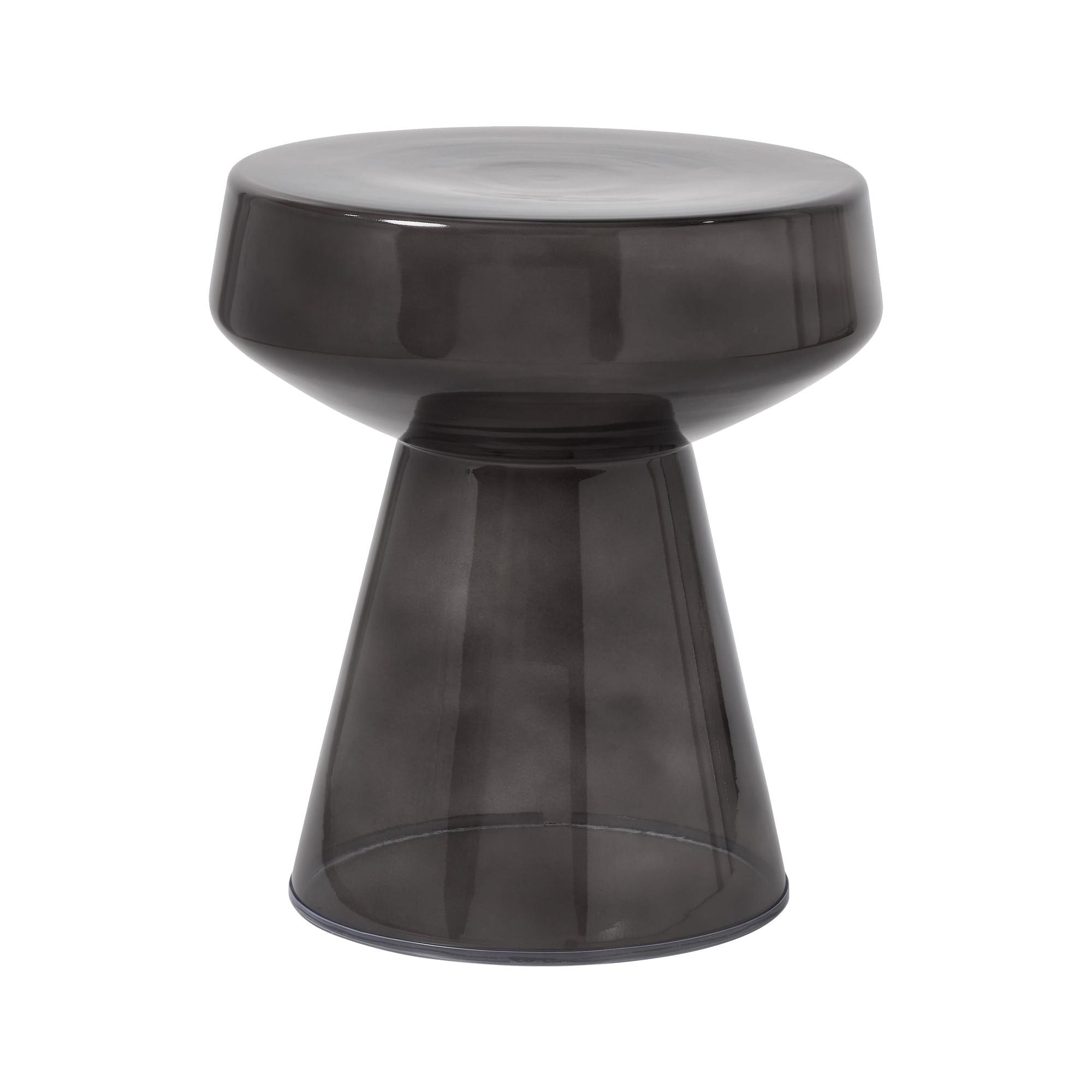 FLOOR MODEL - Livia Tinted Glass Side Table FURNITURE - floor model Renwil