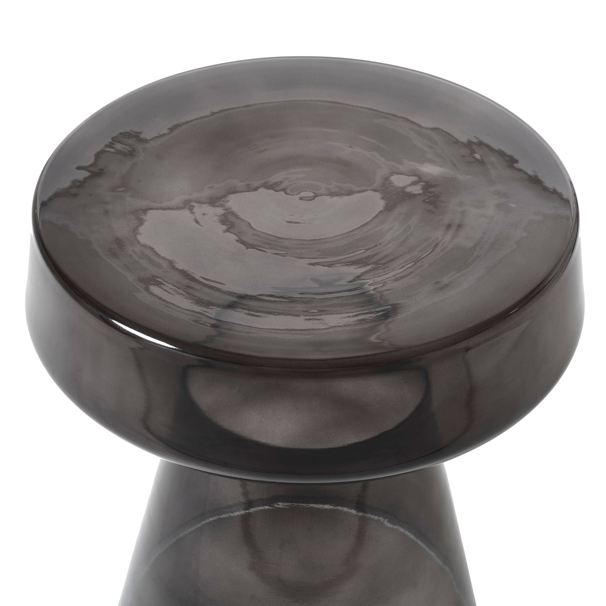 IN STORE - Livia Tinted Glass Side Table FURNITURE - in store Renwil