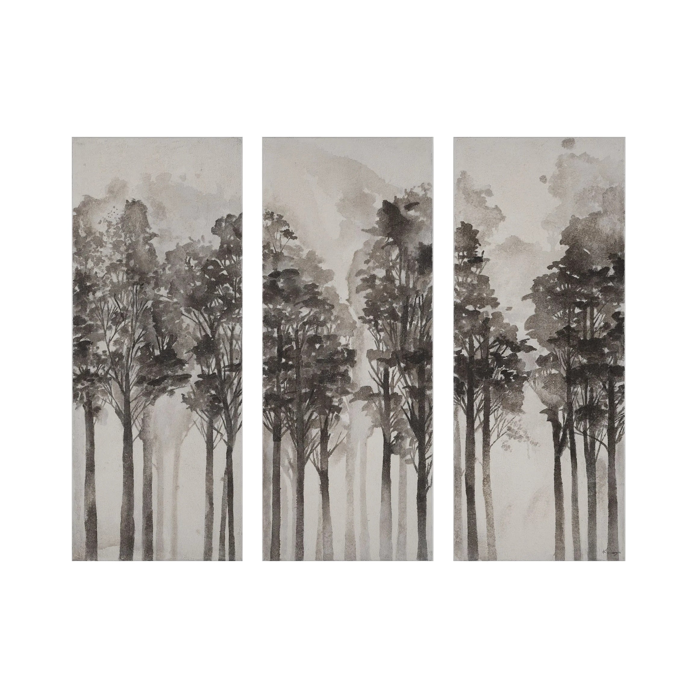 "Woodland Calm" Canvas Trio ARTWORK - painting Renwil