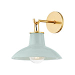 Pottersville Wall Sconce LIGHTING - wall sconce Hudson Valley Lighting Aged Brass / Ceramic Moss Crackle