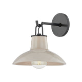 Pottersville Wall Sconce LIGHTING - wall sconce Hudson Valley Lighting Distressed Bronze / Ceramic Ivory Crackle