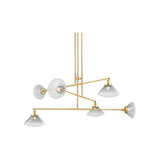 Mendon Chandelier LIGHTING - chandelier Hudson Valley Lighting Aged Brass