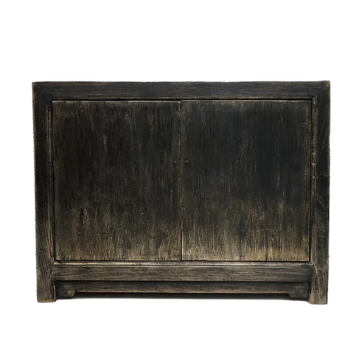 Marlow Two Door Reclaimed Wood Cabinet - Distressed Black 7 - FURNITURE - sideboard/cabinet Hauer Market
