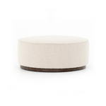 Sinclair Large Round Ottoman Ottomans Four Hands Knoll Natural