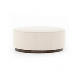 Sinclair Large Round Ottoman Ottomans Four Hands Knoll Natural
