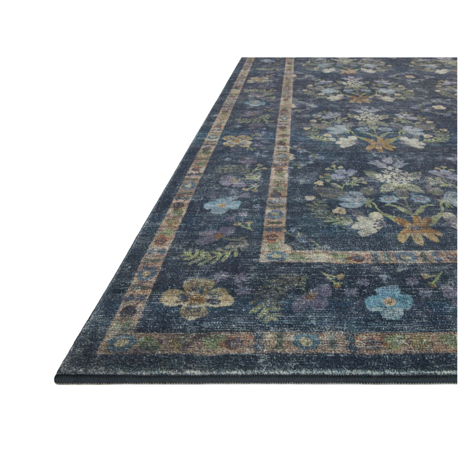 Rifle Paper Co. x Loloi Courtyard Seville Navy Rug 3-patterned rugs Loloi