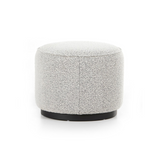 Sinclair Round Ottoman FURNITURE - ottoman Four Hands Knoll Domino