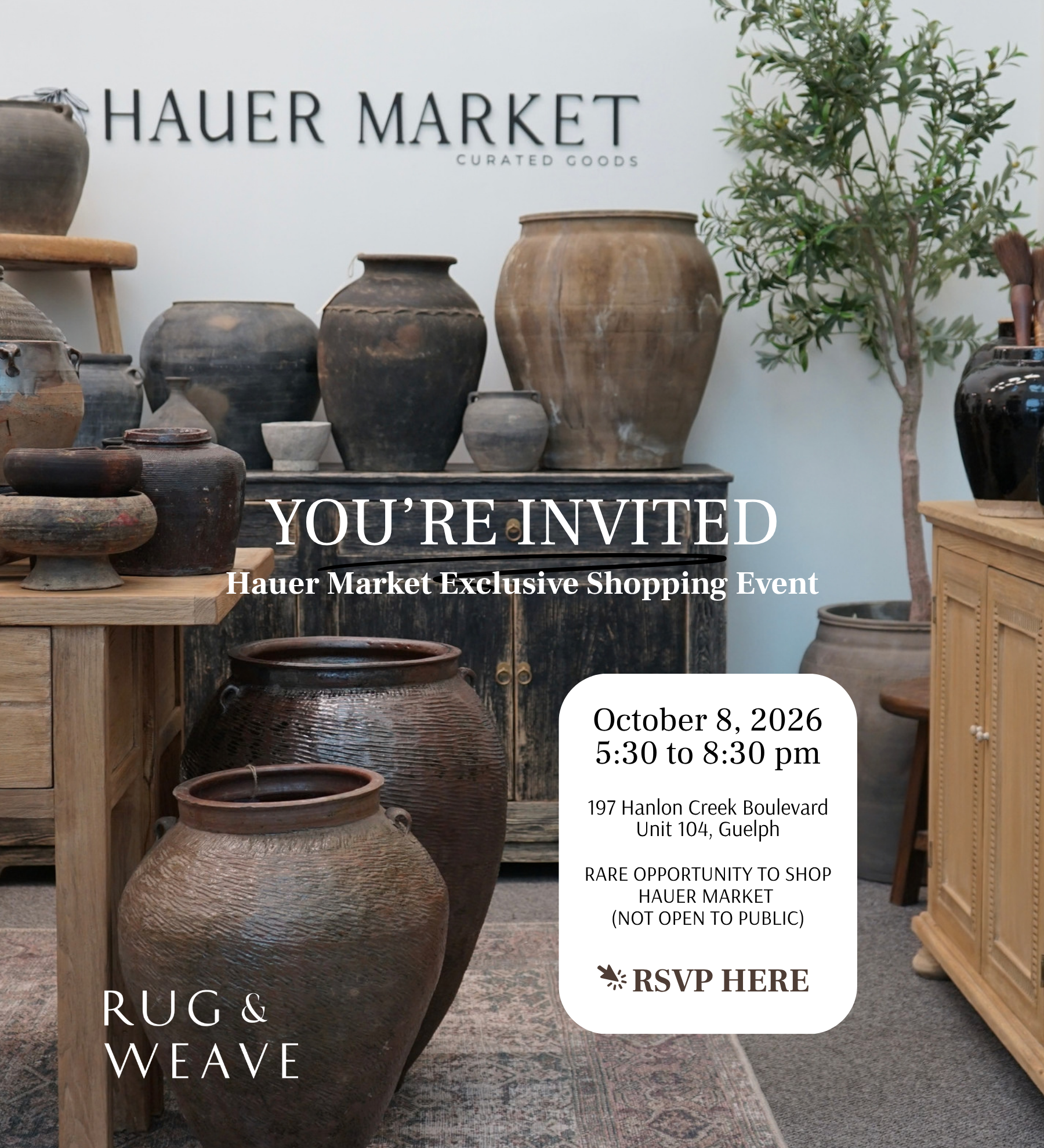 Hauer Market Exclusive Shopping Event Reservation
