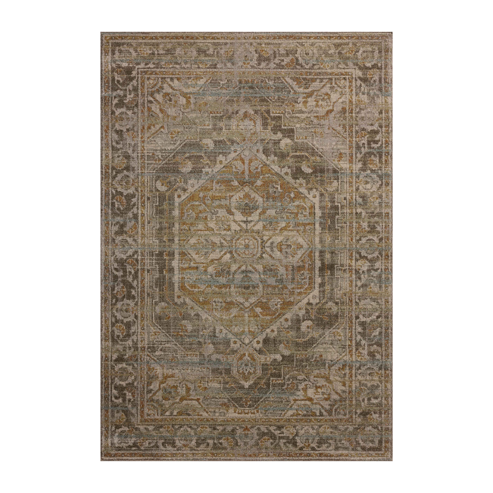 Magnolia Home by Joanna Gaines x Loloi Mona Bark / Sunrise Rug 0-RUGS-jute Loloi 18" x 18" Sample