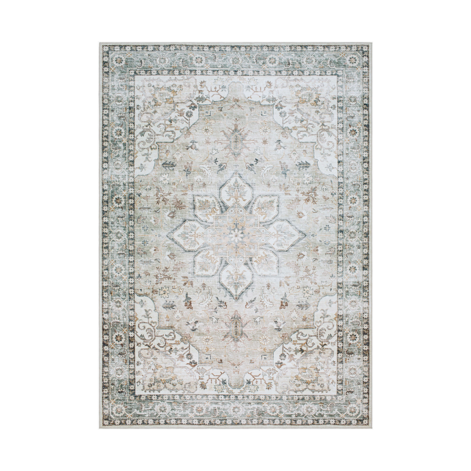Laverne Olive / Sunset Washable Rug 1 - RUGS - patterned Surya
