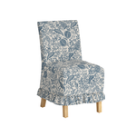 Lark Ruffle Slipcover Dining Chair FURNITURE - dining chairs Skyline Furniture Pomegranate Blue