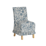 Lark Ruffle Slipcover Dining Chair FURNITURE - dining chairs Skyline Furniture Pomegranate Blue