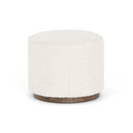 Sinclair Round Ottoman FURNITURE - ottoman Four Hands Knoll Natural