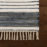Diora Denim Bohemian Striped Rug RUGS - cotton Dash & Albert