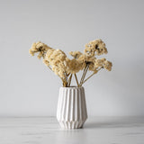 Faux Cream Pom Pom Spray faux stem Indaba