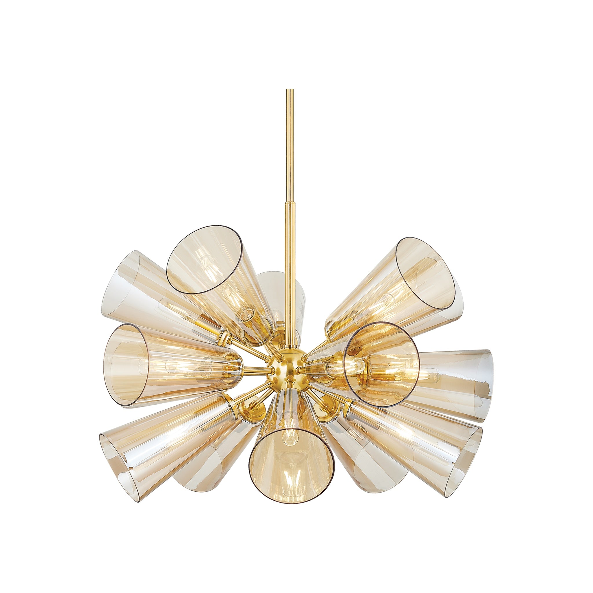 Hartwood Chandelier LIGHTING - chandelier Hudson Valley Lighting Aged Brass Small