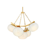 Duxbury Chandelier LIGHTING - chandelier Hudson Valley Lighting Aged Brass Small
