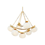 Duxbury Chandelier LIGHTING - chandelier Hudson Valley Lighting Aged Brass Large