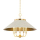 Aged Brass Off White