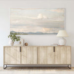 "Cloudy Horizon" Framed Canvas ARTWORK - framed print Celadon Art