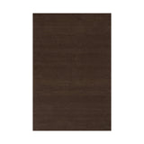 Nate Berkus Hollis Solid Wool Cozy Area Rug RUGS - wool Dash & Albert Dark Brown 4' x 5'