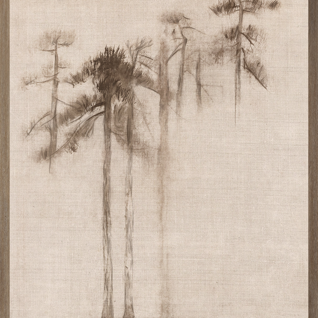 "Ink Wash Pines" Framed Art Print ARTWORK - framed print Celadon Art Small
